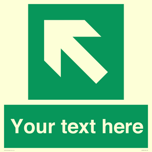 Custom Arrow Top Left Sign